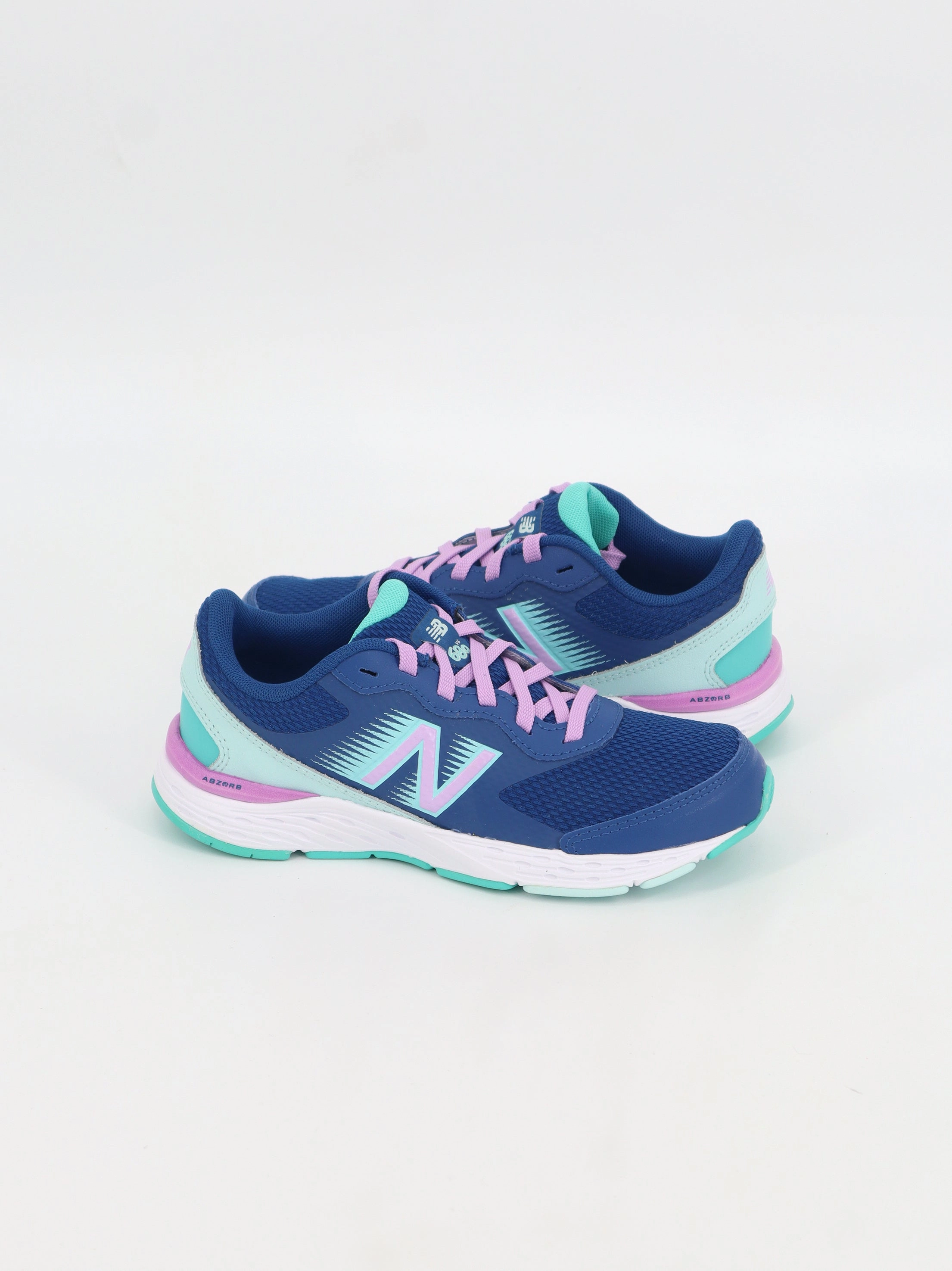 Kids Girl's Brand Logo Printed Running Shoes,Blue Budget Running Shoes