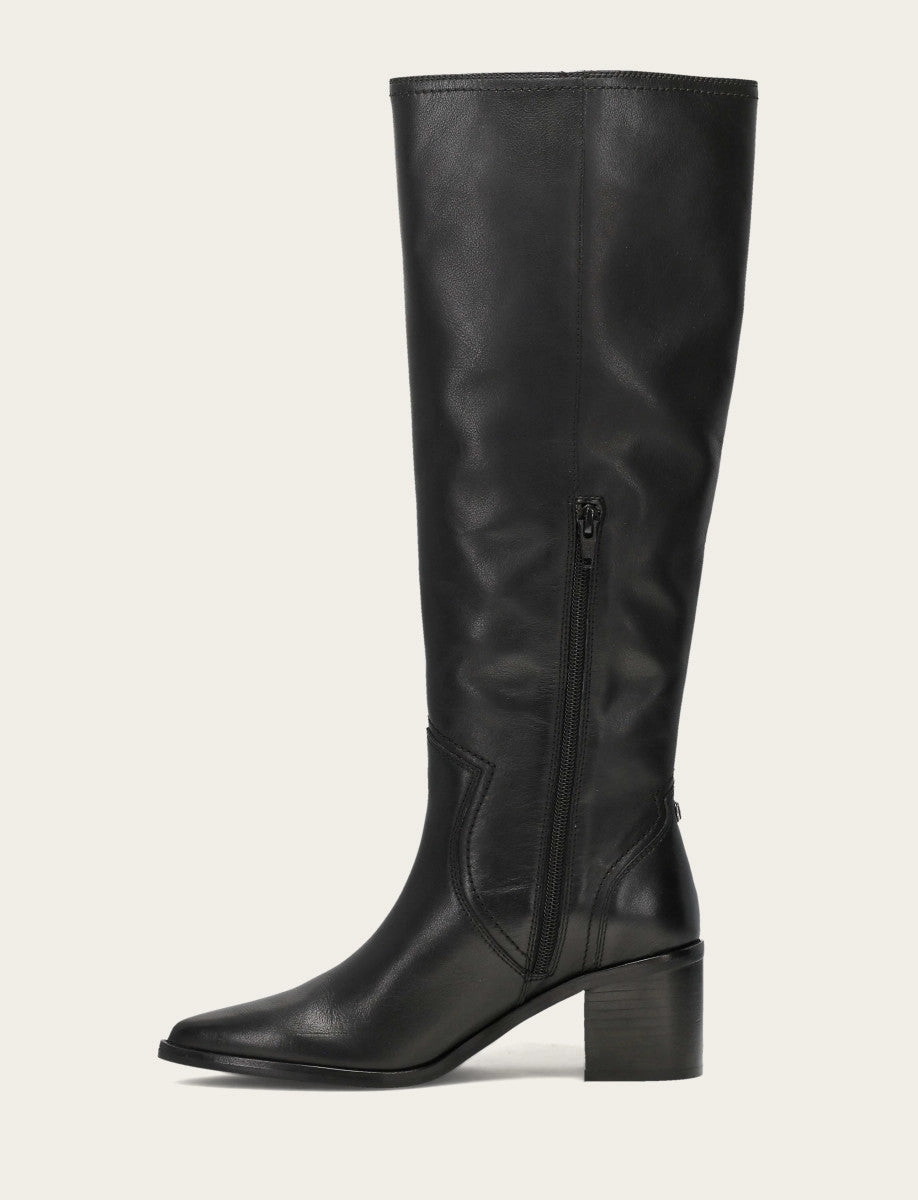 Sadie Softy Tall Wide Calf Knee High Boots With Sole