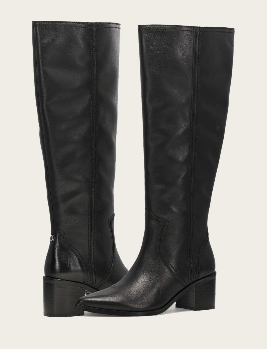 Brown Knee High Boots Platform Sadie Softy Tall Wide Calf