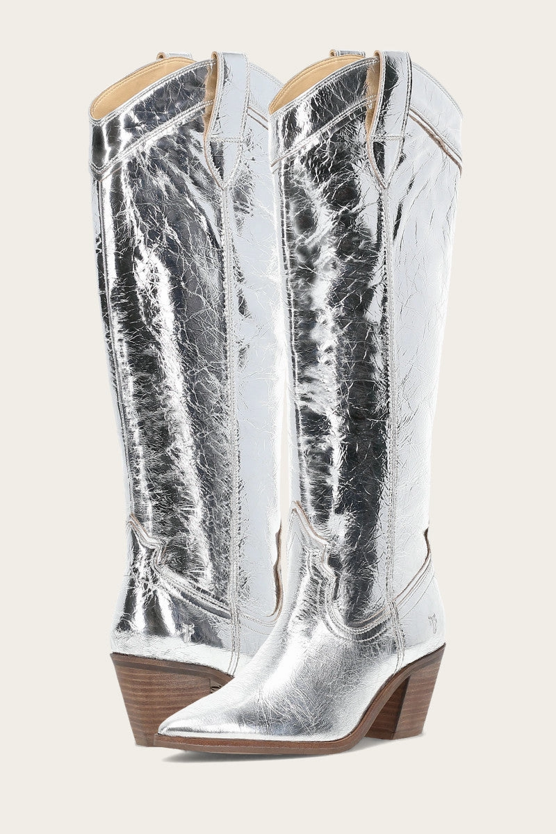 Sara Western Tall - Pre-Loved Boots With Knee High Socks