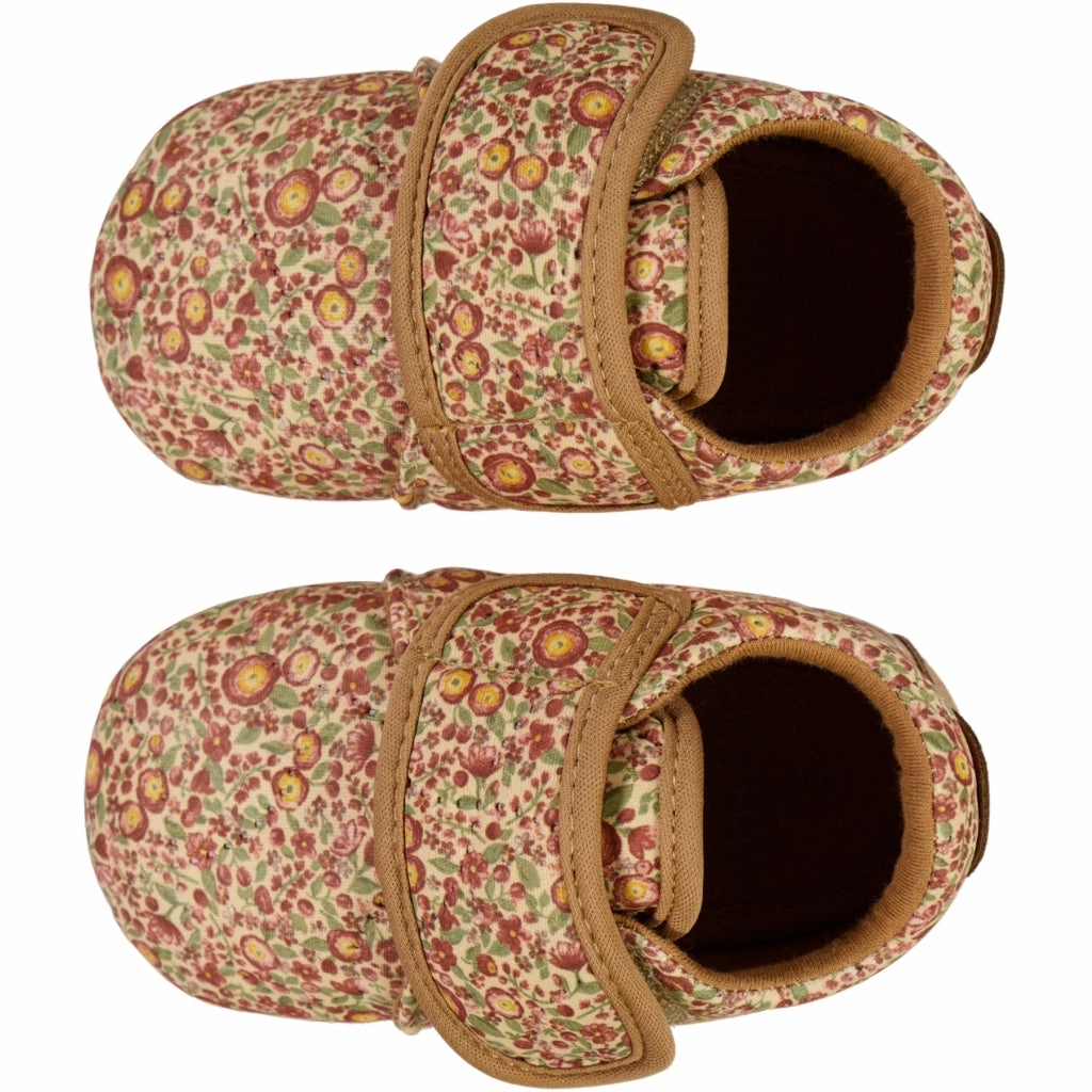 Sasha Thermo Home Shoe - barely beige flowers Bear Paw Slippers