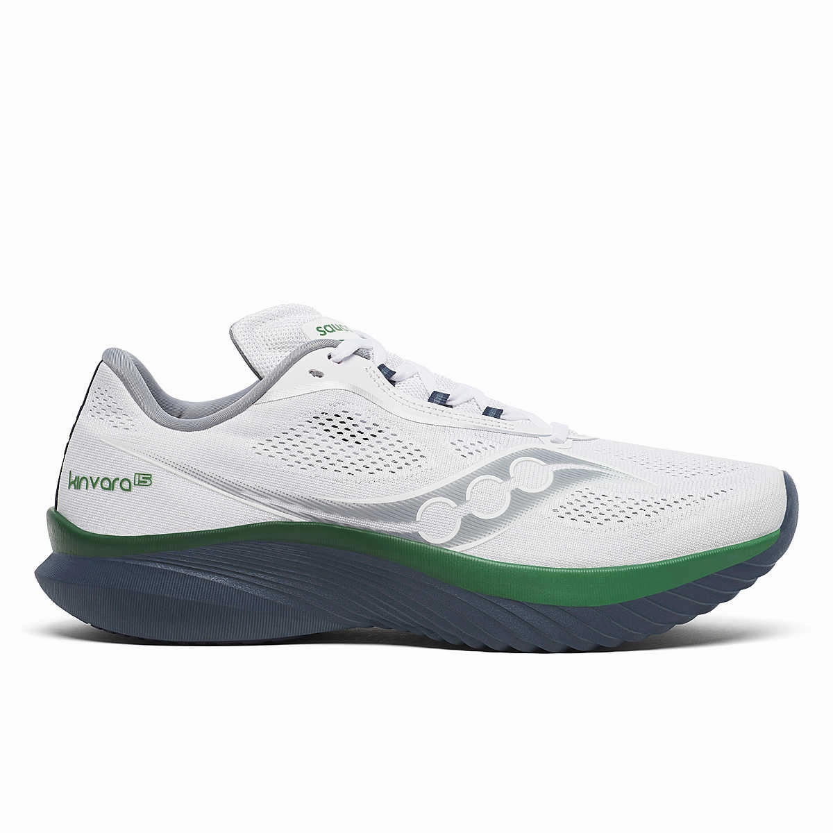 Best Lace Up Dress Shoes Saucony Mens Kinvara 15 - White/Navy (S20967-230)