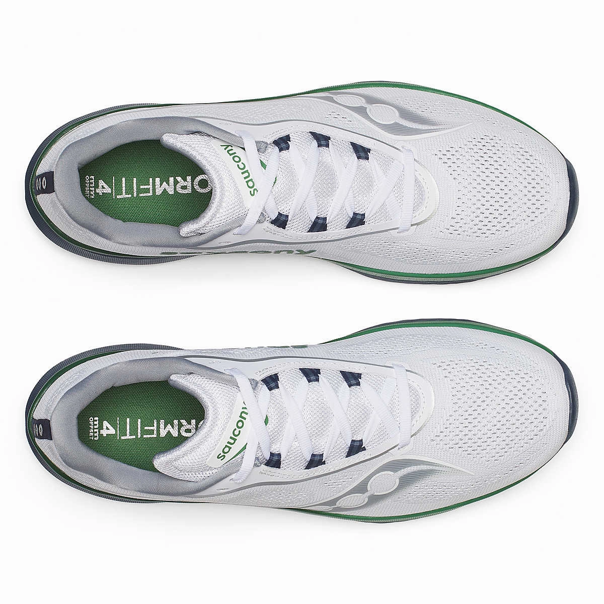 Lace-up Basketball Shoes Saucony Mens Kinvara 15 - White/Navy (S20967-230)