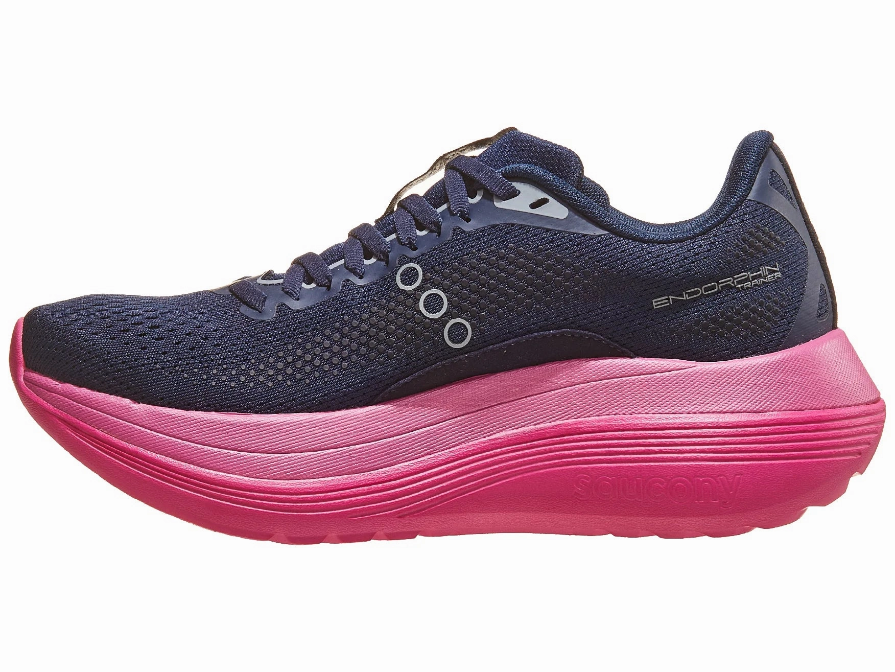 Saucony Women's Endorphin Trainer- Navy/Fuschia (S10996-161) Free Tr Flyknit 3 Training Shoe