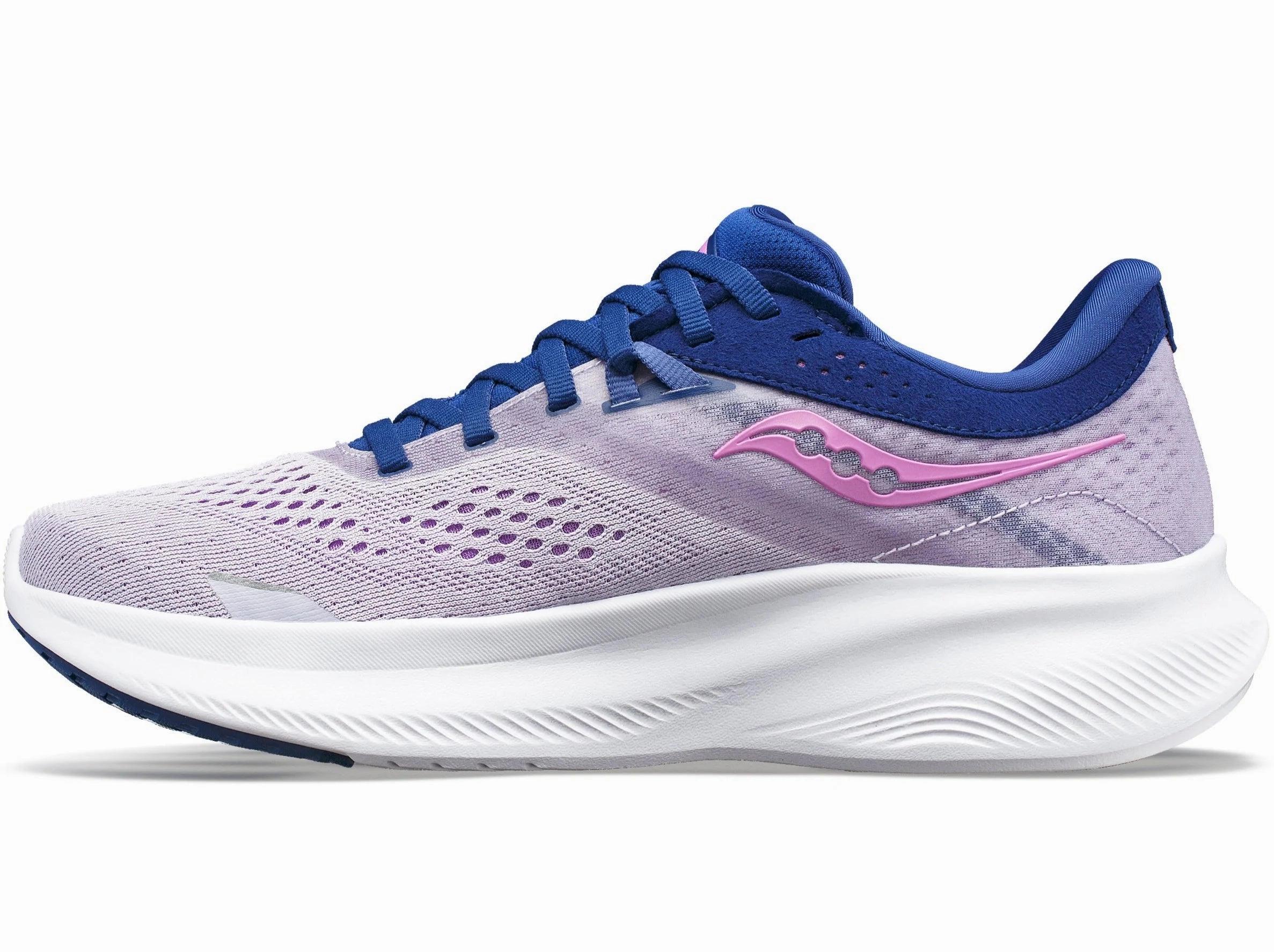Best Shoes For Athletic Training Saucony Women's Ride 16- Mauve/Indigo (S10830-30)