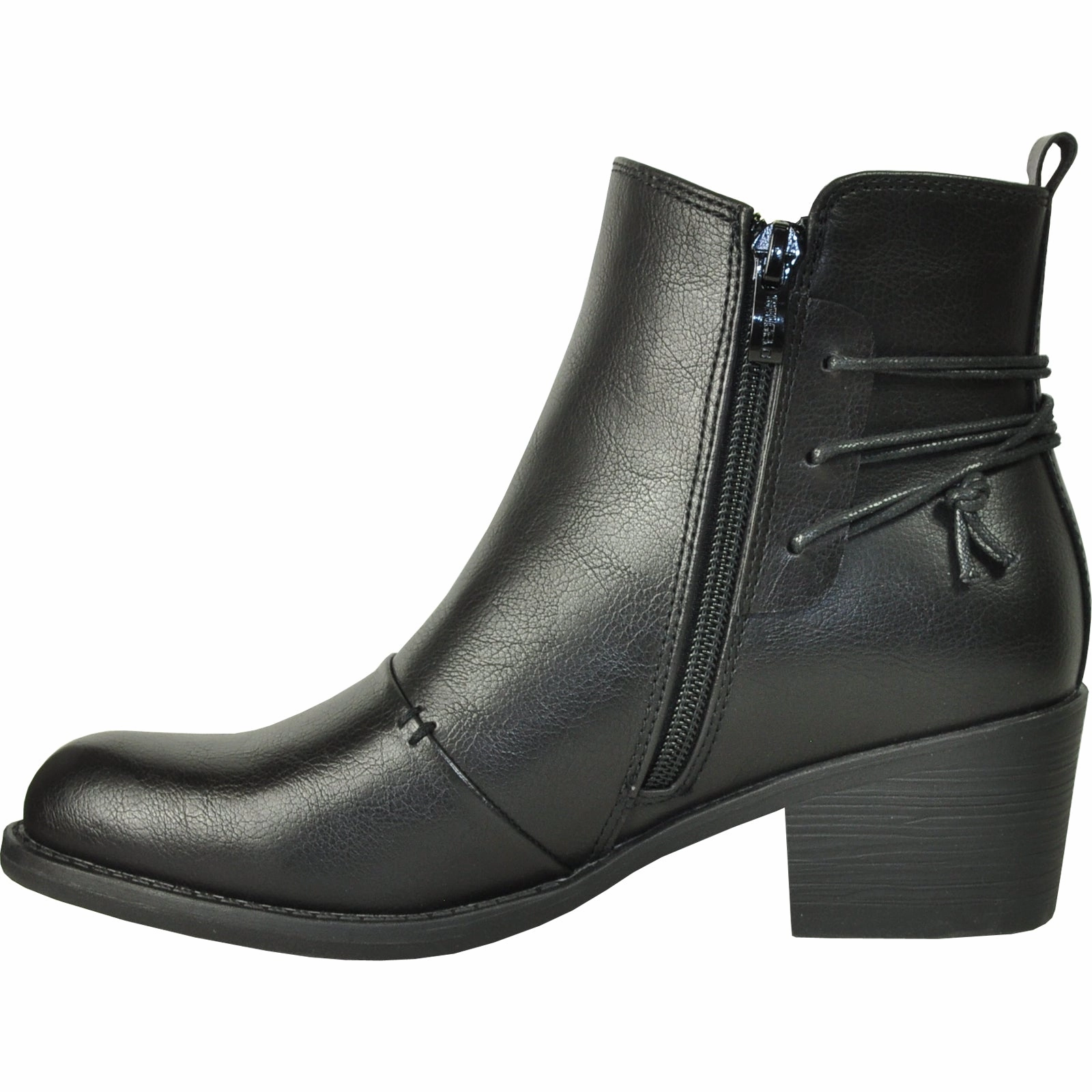 Floral Print Ankle Boots VANGELO Women Boot HF9430 Ankle Dress Boot Black