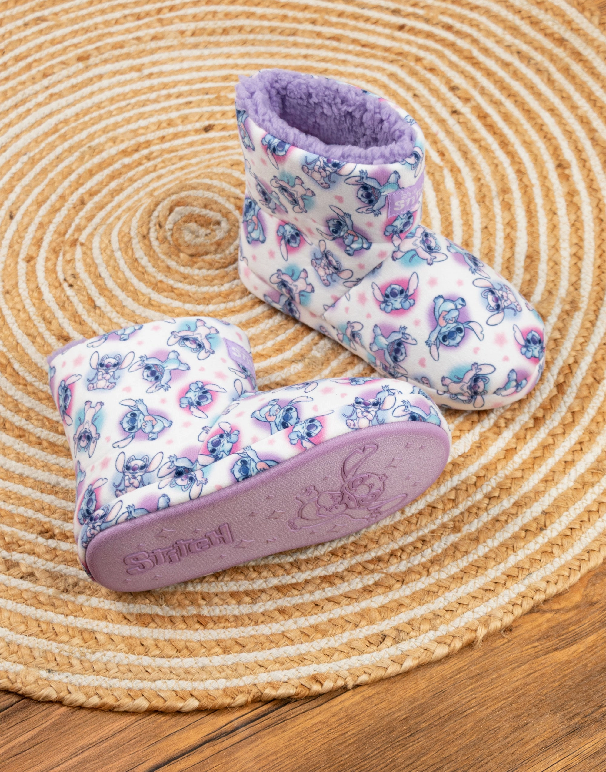 Over Shoe Rain Boots Disney Lilo & Stitch Character AOP Girls Multicoloured Slipper Boots