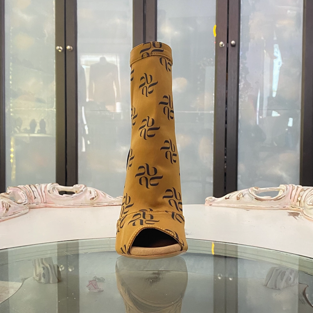 Very Low Ankle Boots Shabina Logo - Stretch Lycra Sock Dance Booties (Street Sole)