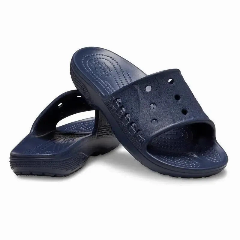 Orthopedic Flip Flops Arch Support Crocs Baya II Slide - Navy