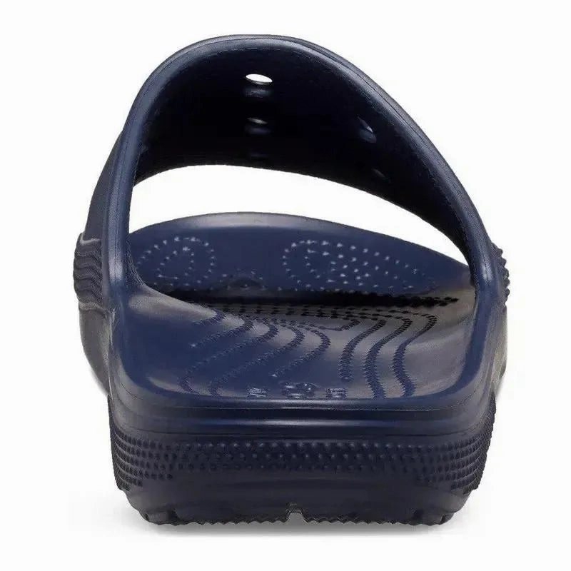 Crocs Baya II Slide - Navy Grizzly Flip Flops