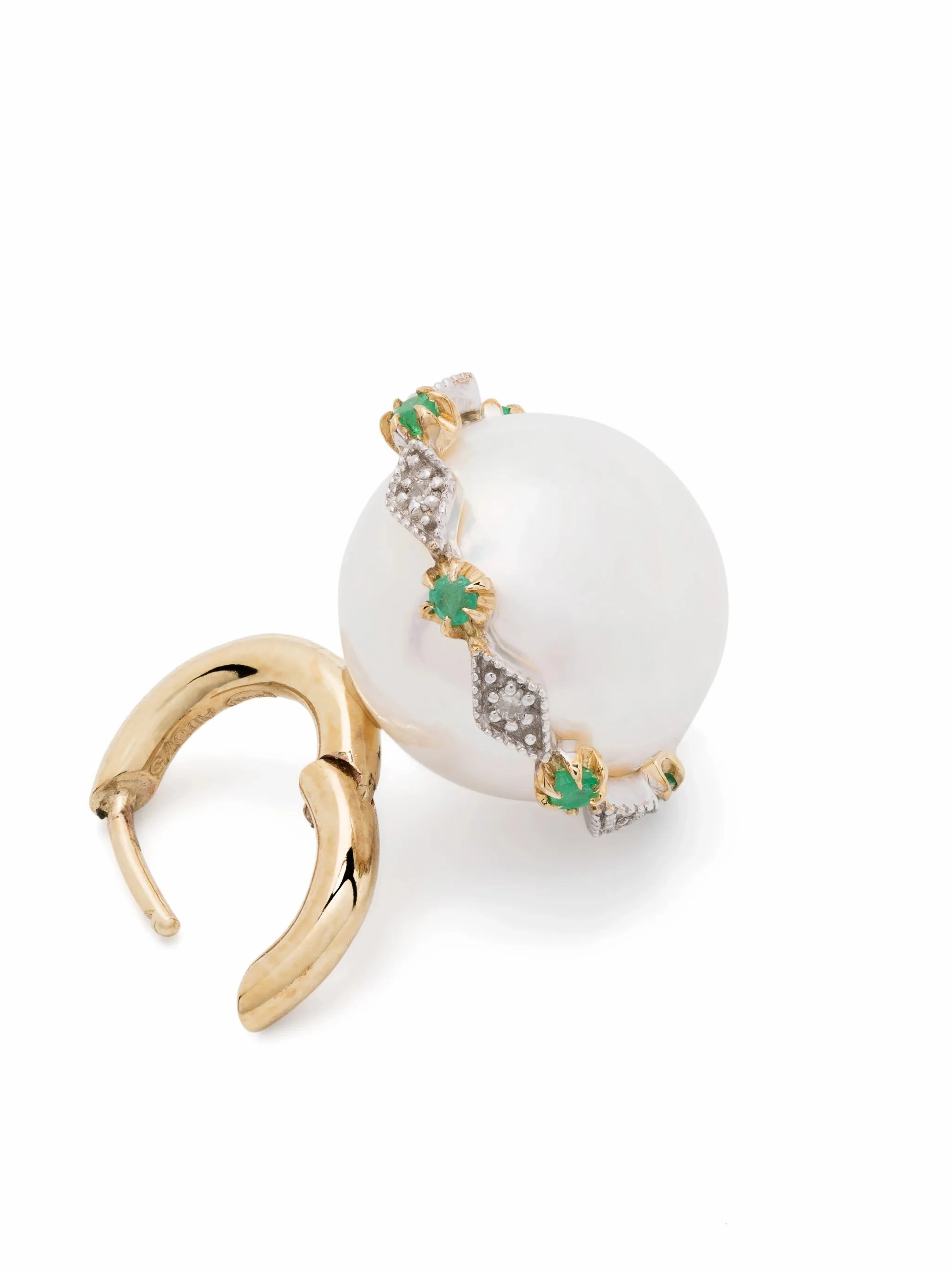 9kt yellow gold Chelsea N4 pearl and diamond earring Heavenly Feet Chelsea Boots