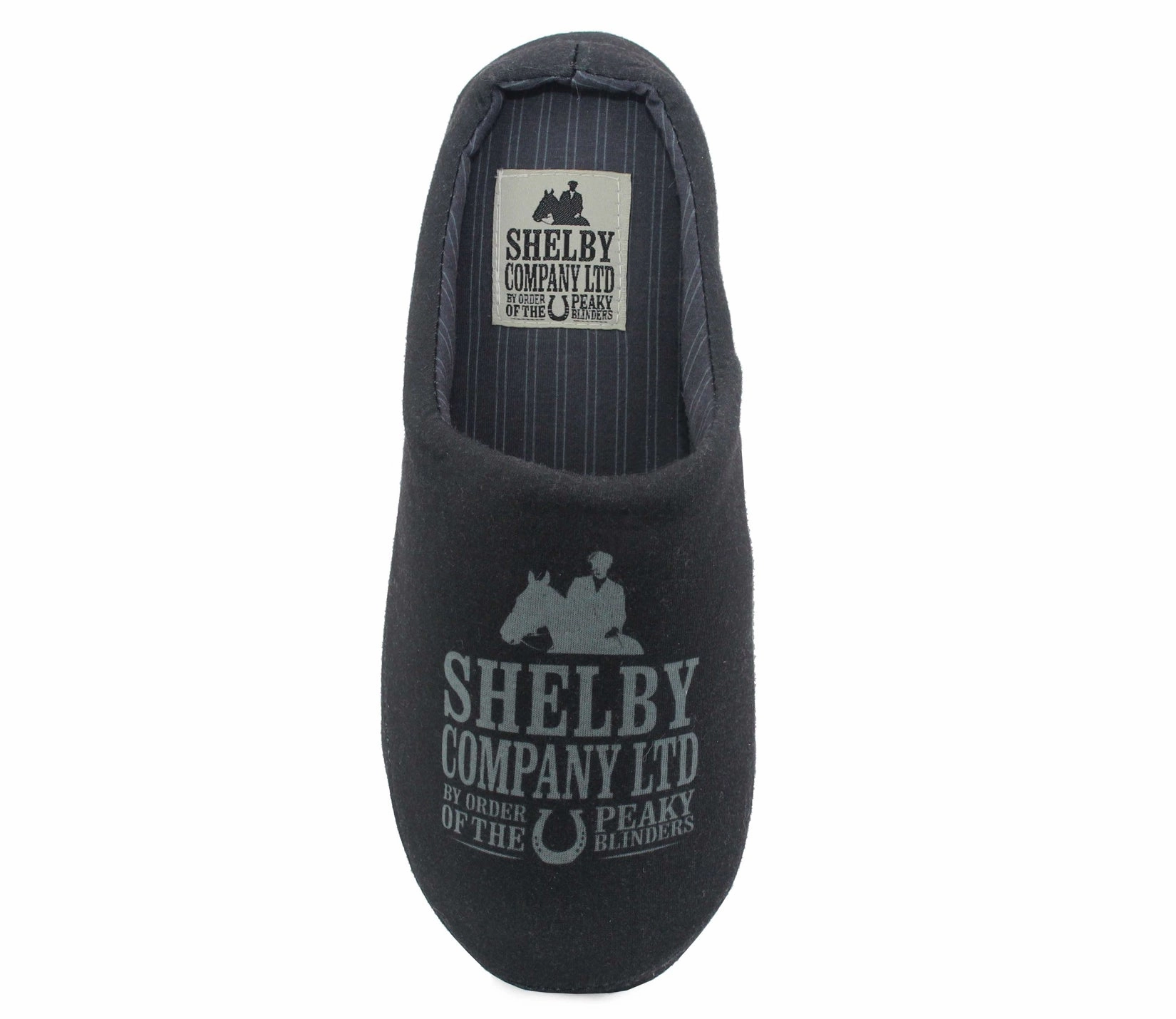 SHELBY Mens Peaky Blinders Mules Slippers in Grey Slippers Anime