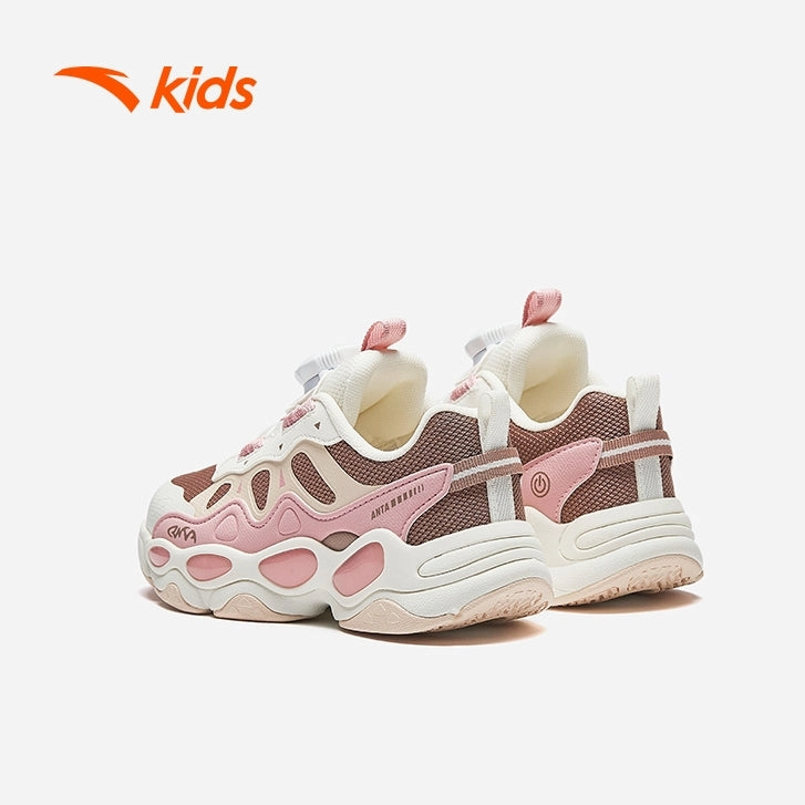 anta kids girls little kids casual shoes -3225A9919-3 (kasut kasual kanak perempuan) Best Comfortable Skate