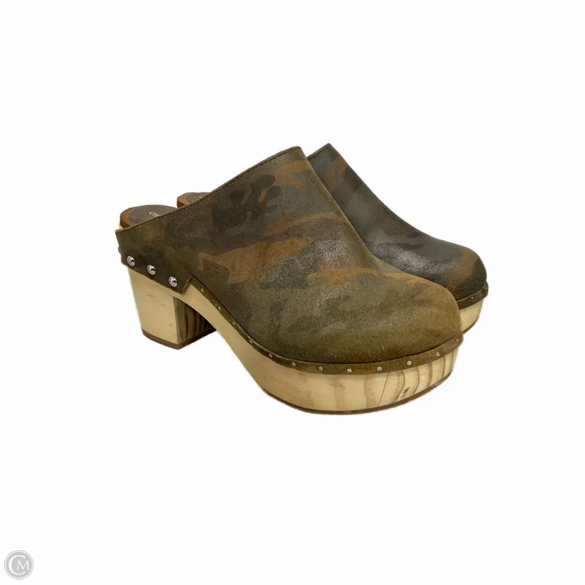 Shoes Heels Platform By Chelsea And Violet In Camouflage Print, Size: 8 Chelsea Boots Studs