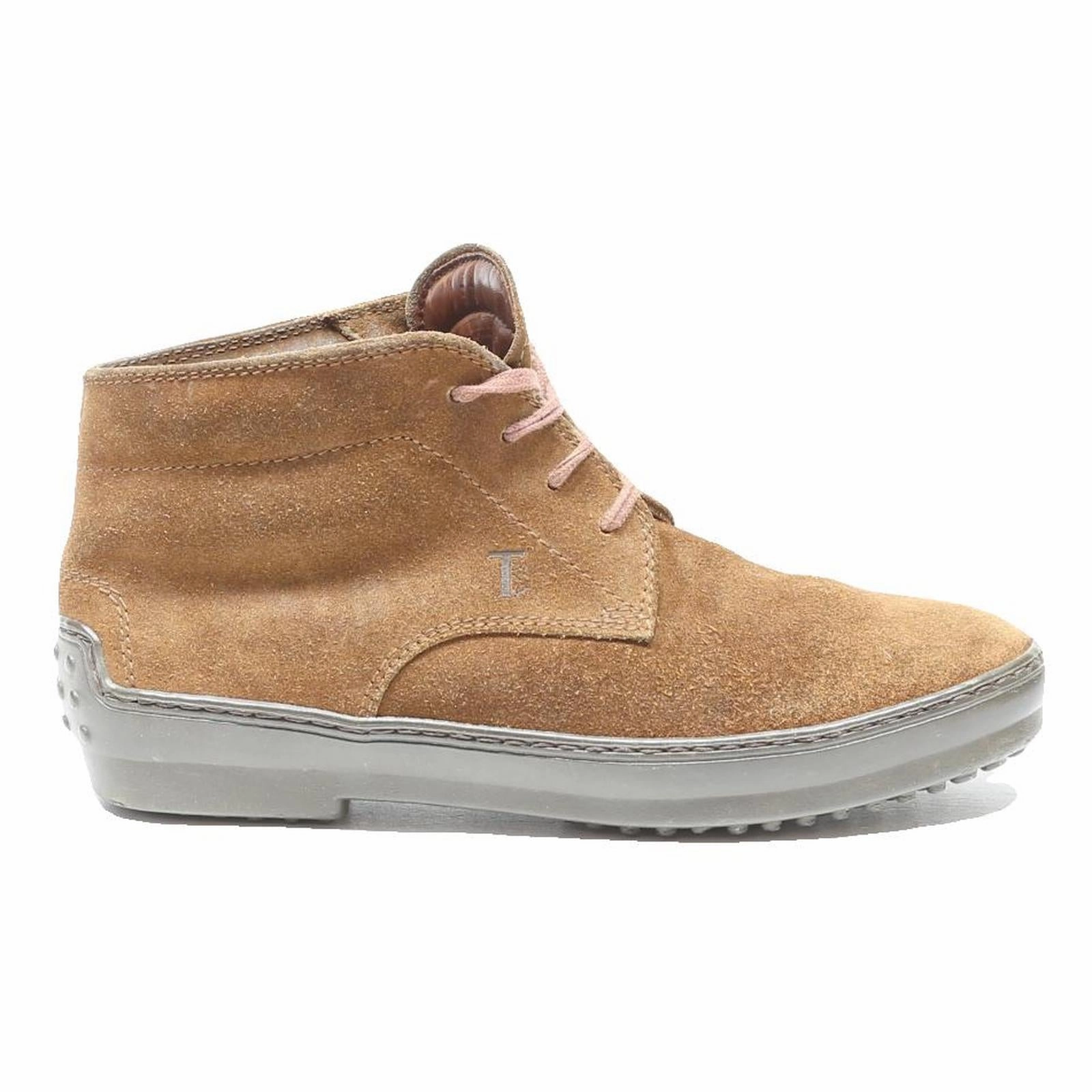 Riding Boots TODS Suede Chukka Mens Boots Beige Leather UK 5.5 Casual Comfortable Stylish