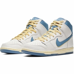 Nike Tennis Shoes Retro Nike SB - Dunk High Pro Shoes - Sail / Ocean Fog / Track Red / White