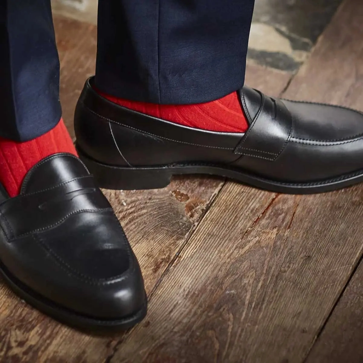 Bethan Mary Jane Oxfords BARKER Portsmouth Shoes - Mens Penny loafer - Black Calf