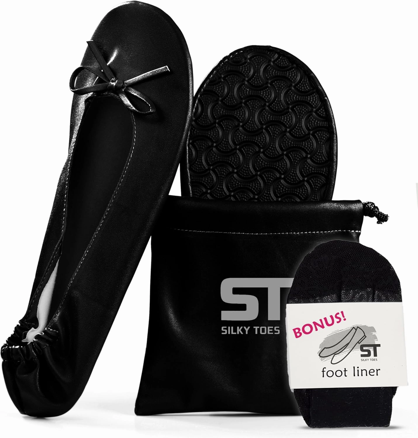 Asics Shoe Width Silky Toes Foldable Flats for Women Purse Ballet Shoes Ballerina Slippers