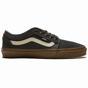 Metric Skate Vans Skate Chukka Low Sidestripe Shoes - Herringbone Dark Grey/Gum
