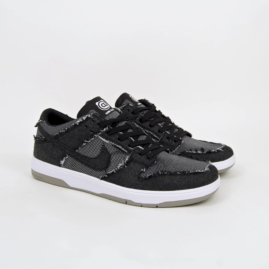 Nike SB - 'Medicom' Dunk Low Elite QS Shoes - Black / Black - White - Medium Grey Nike Sabrina 1 Basketball Shoes
