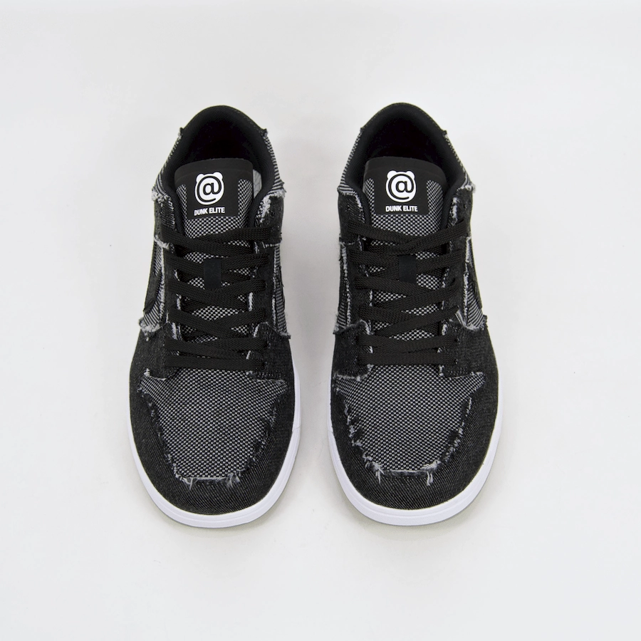 Nike SB - 'Medicom' Dunk Low Elite QS Shoes - Black / Black - White - Medium Grey Lebron James Nike Basketball Shoes