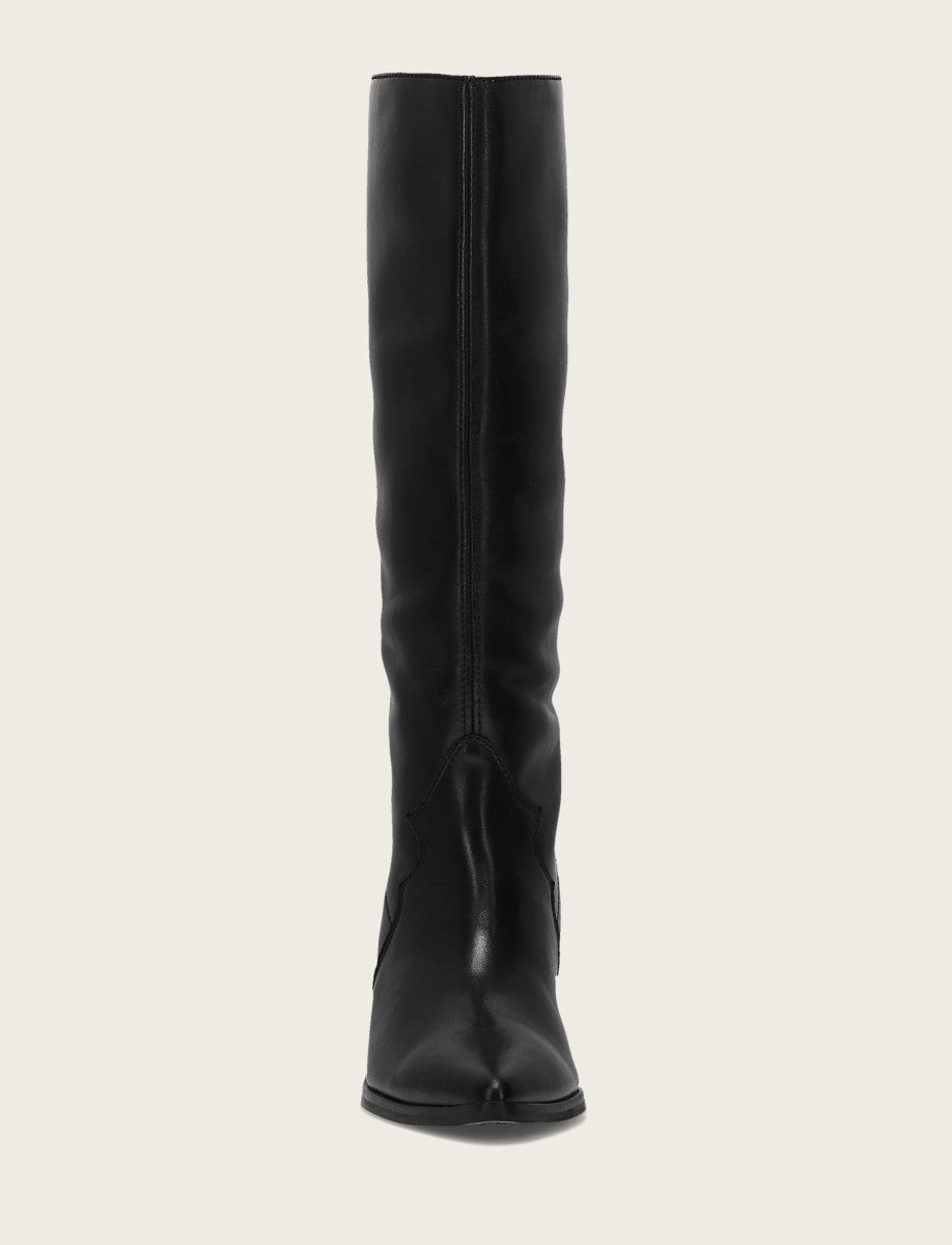 Sara Slouchy Flat Sole Knee High Boots