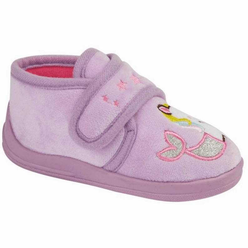Sleepers Girls Slipper CS266 LC Lilac Character Slippers