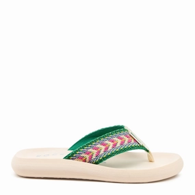 Width Flip Flops With Arch Support Spotlight Pink Geometric Flip-Flops