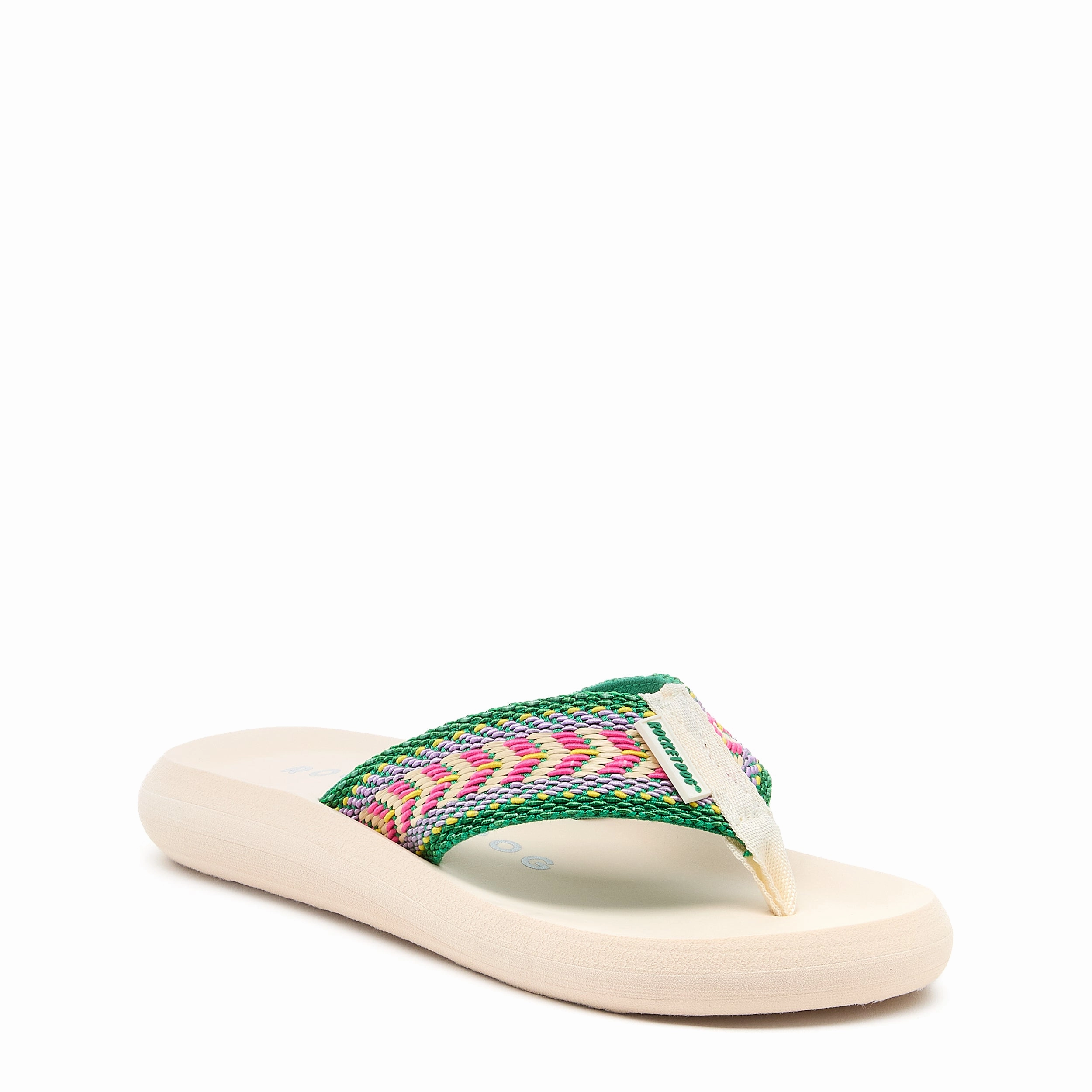 80's Style Flip Flops Spotlight Pink Geometric Flip-Flops