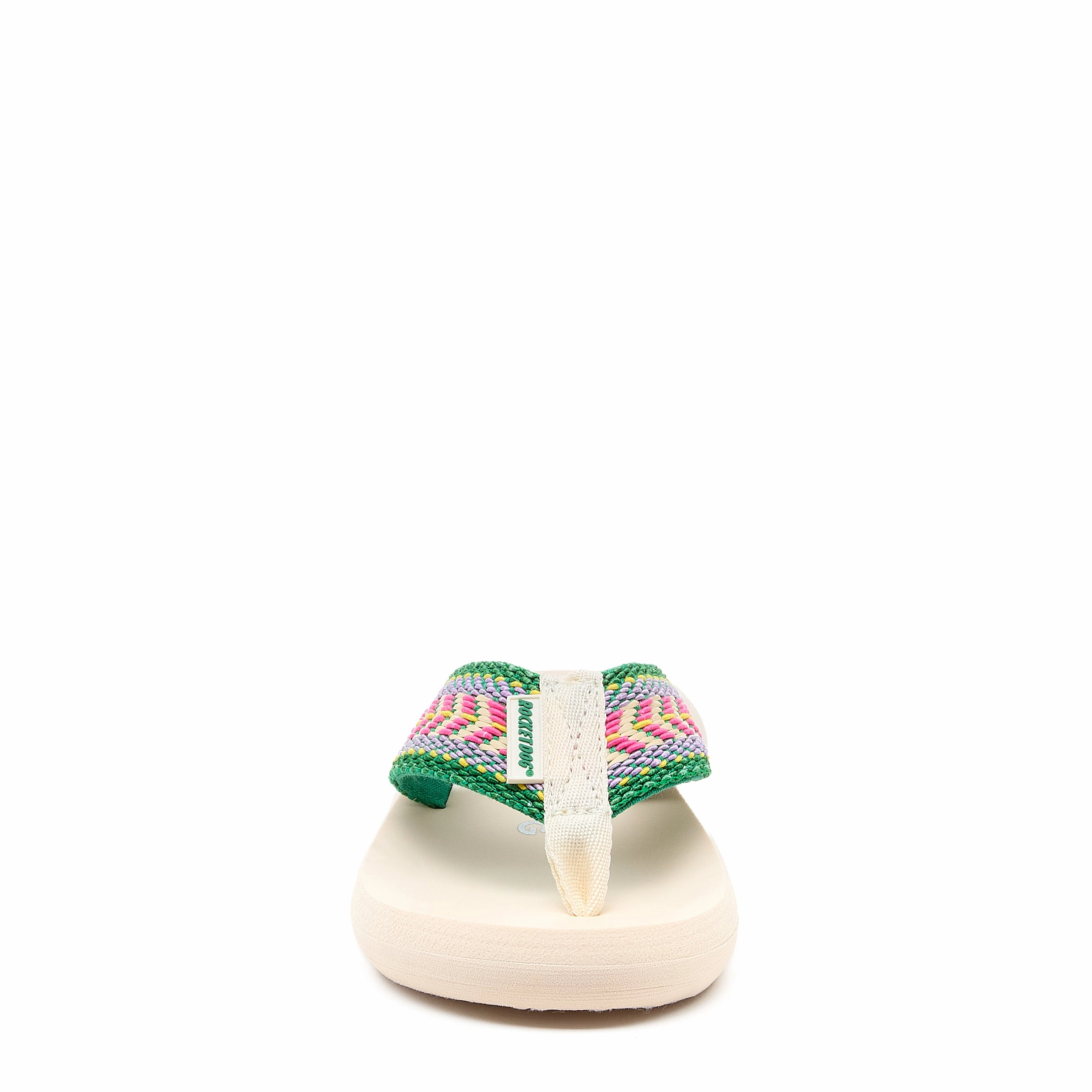 Motorcycle Flip Flops Spotlight Pink Geometric Flip-Flops