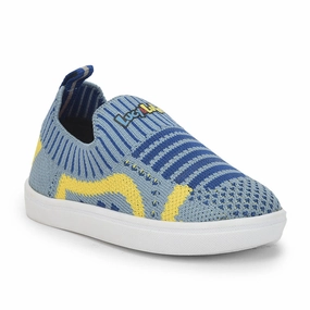 Lucy & Luke (Blue) Casual Non Lacing Shoes For Kids MINT-5 By Liberty Water Resistant Walking