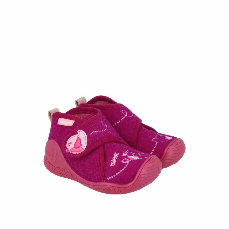 Biomecanics Girls Slipper 251142-A146 Fucsia Fake Slippers