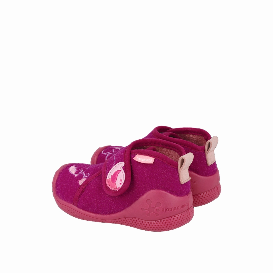 Sheep Fur Slippers Biomecanics Girls Slipper 251142-A146 Fucsia