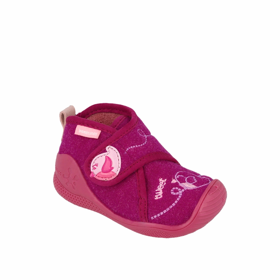 Biomecanics Girls Slipper 251142-A146 Fucsia Tazz Slippers Sand Size 7