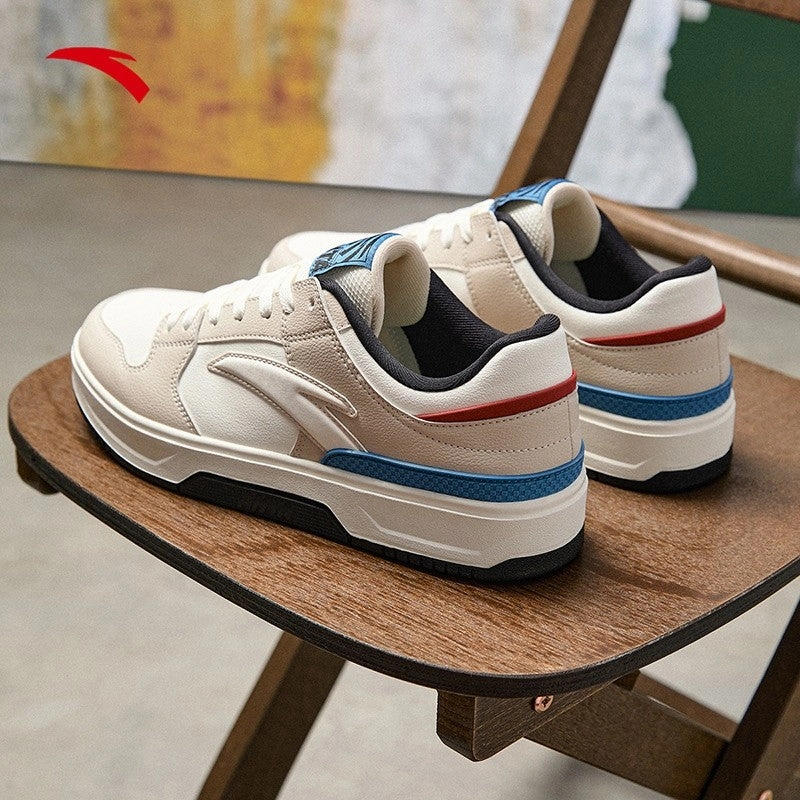 Numeric 480 Skate Shoes ANTA Men BASIC Skate Shoes 1125A8010-2 -Ivory White/White (Kasut Lelaki Kasual)