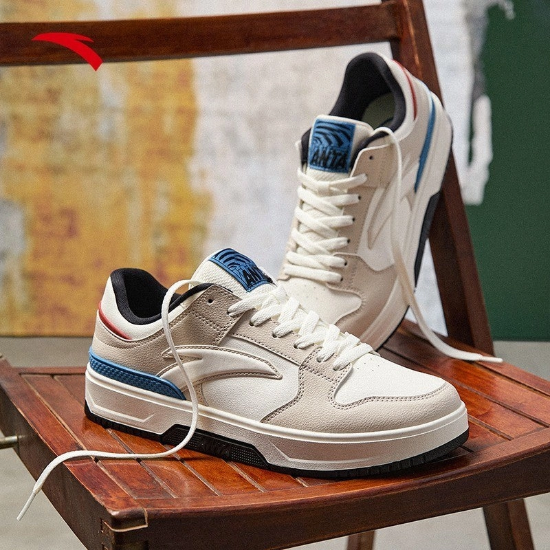 Best Way To Tie Skate ANTA Men BASIC Skate Shoes 1125A8010-2 -Ivory White/White (Kasut Lelaki Kasual)