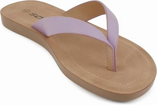 Crew Factory Flip Flops Soda Shoes Women Flip Flops Basic Plain Slippers Thongs Sandals Strap Casual Beach Ella-S