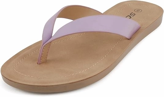 Plantar Flip Flops Soda Shoes Women Flip Flops Basic Plain Slippers Thongs Sandals Strap Casual Beach Ella-S