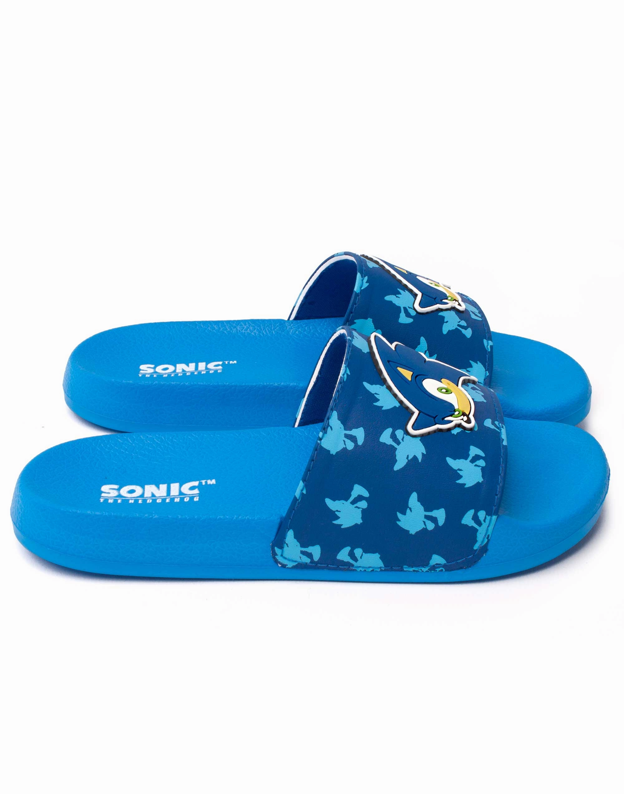 Fluffy Slippers Sandals Sonic The Hedgehog Kid's Blue Sliders