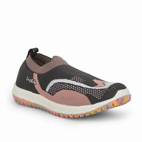 Lucy & Luke (Grey) Casual Non Lacing Shoes For Kids WING-1 By Liberty Wide Foot Walking