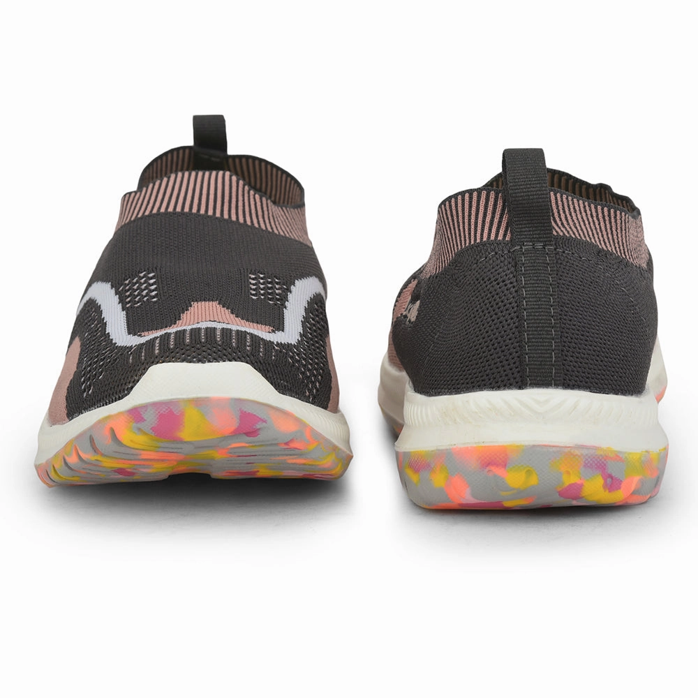 To Stop Toe Walking Lucy & Luke (Grey) Casual Non Lacing Shoes For Kids WING-1 By Liberty