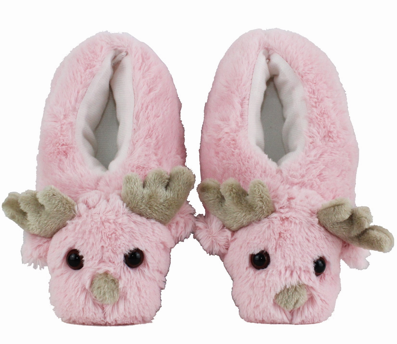 Blood Pressure Slippers B591733 Kids Girls Novelty Reindeer Christmas Slippers in Pink