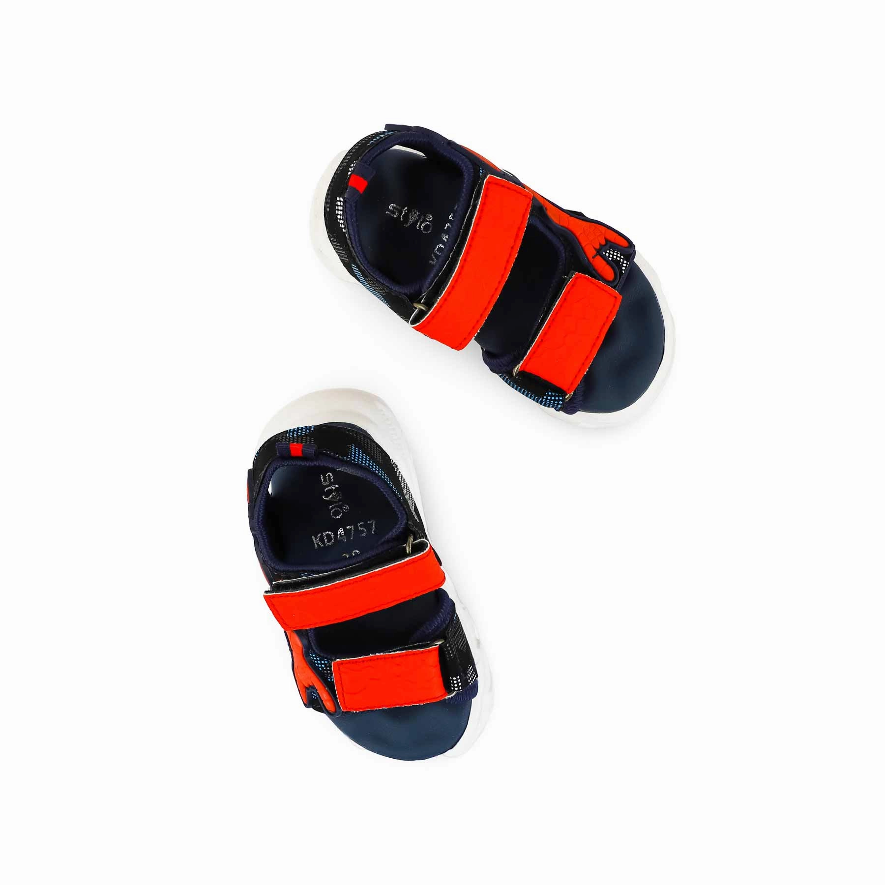 Sandals With A Little Heel Boys Navy Casual Sandal KD4757