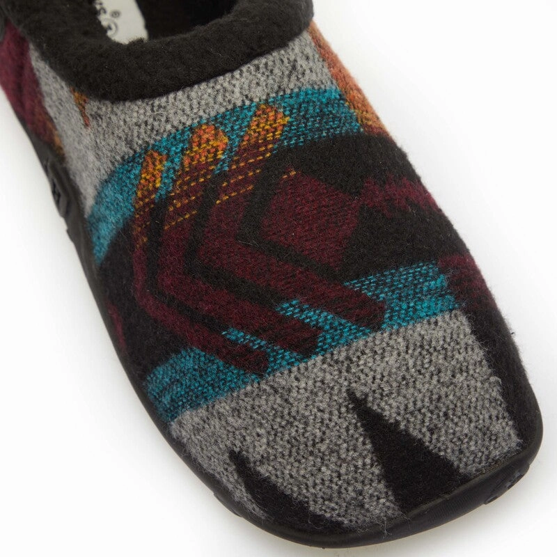 Mari Slippers Ethan - Aztec Wine/Grey Pattern Men's Slippers