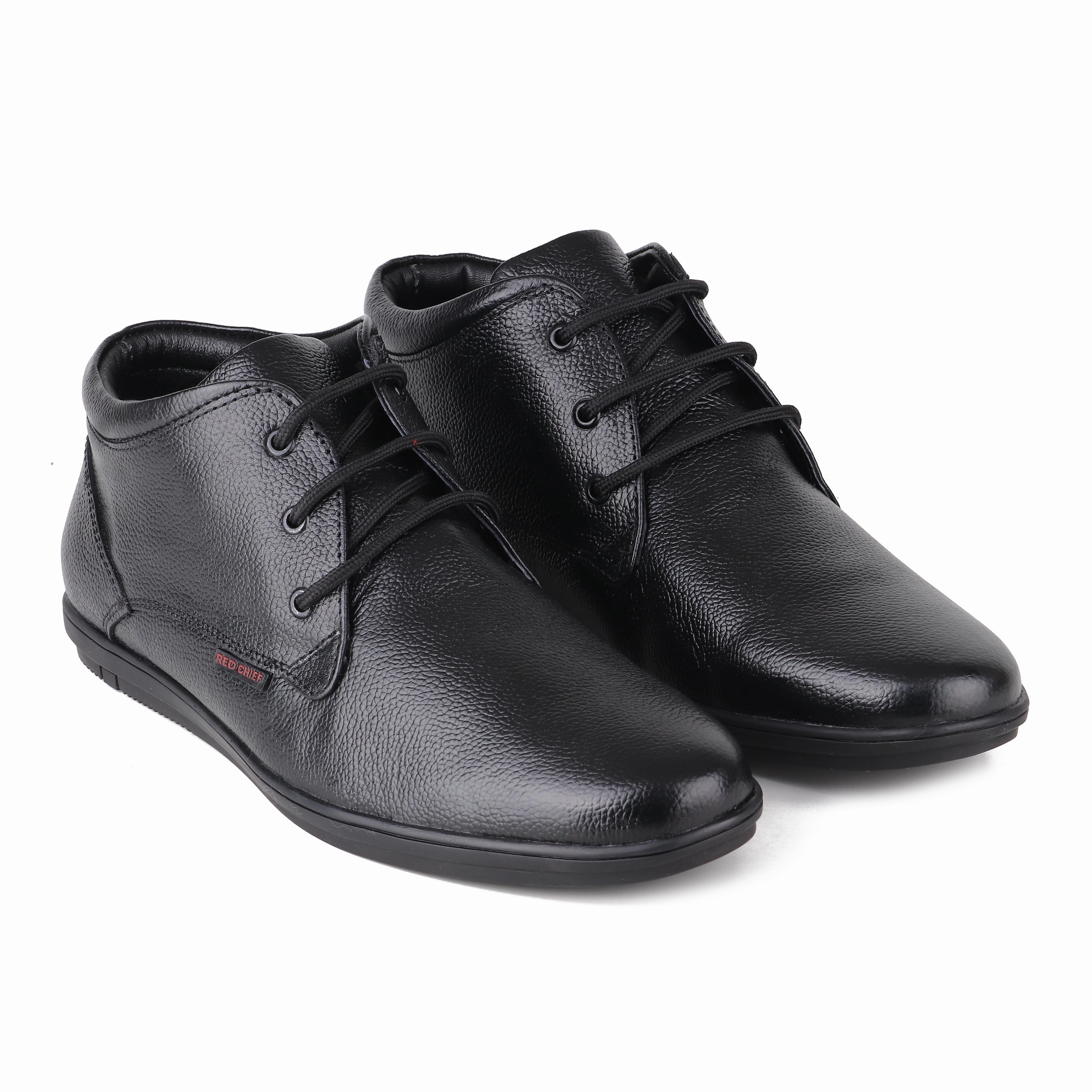 Red Chief Black Formal Shoes for Men RC3467 001 Cloud Shoes Lace Up