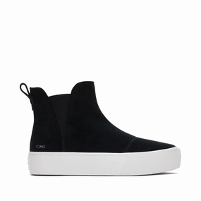 Most Durable Chelsea Boots Fenix Platform Chelsea Black Suede Sneaker