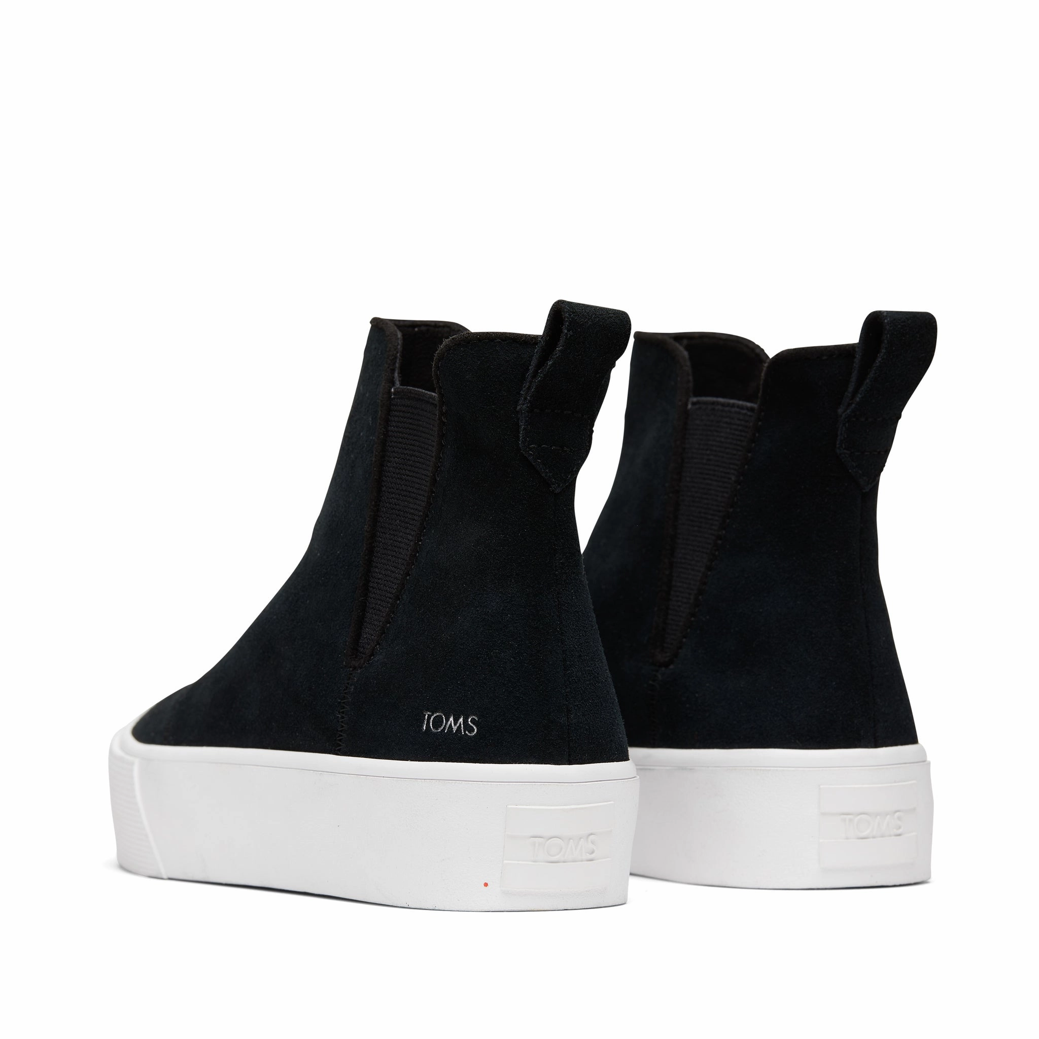 Fenix Platform Chelsea Black Suede Sneaker Snow Chelsea Boots