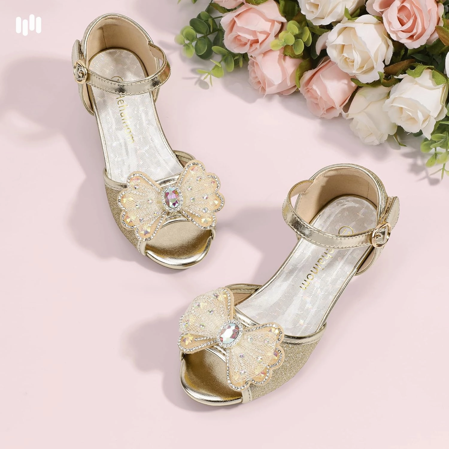 Hehainom Toddler Dress Shoes Little Girls Heels Flower Girl Sandals Open Toe Big Kid Wedding Party Shoes Asics Leather Walking Shoes