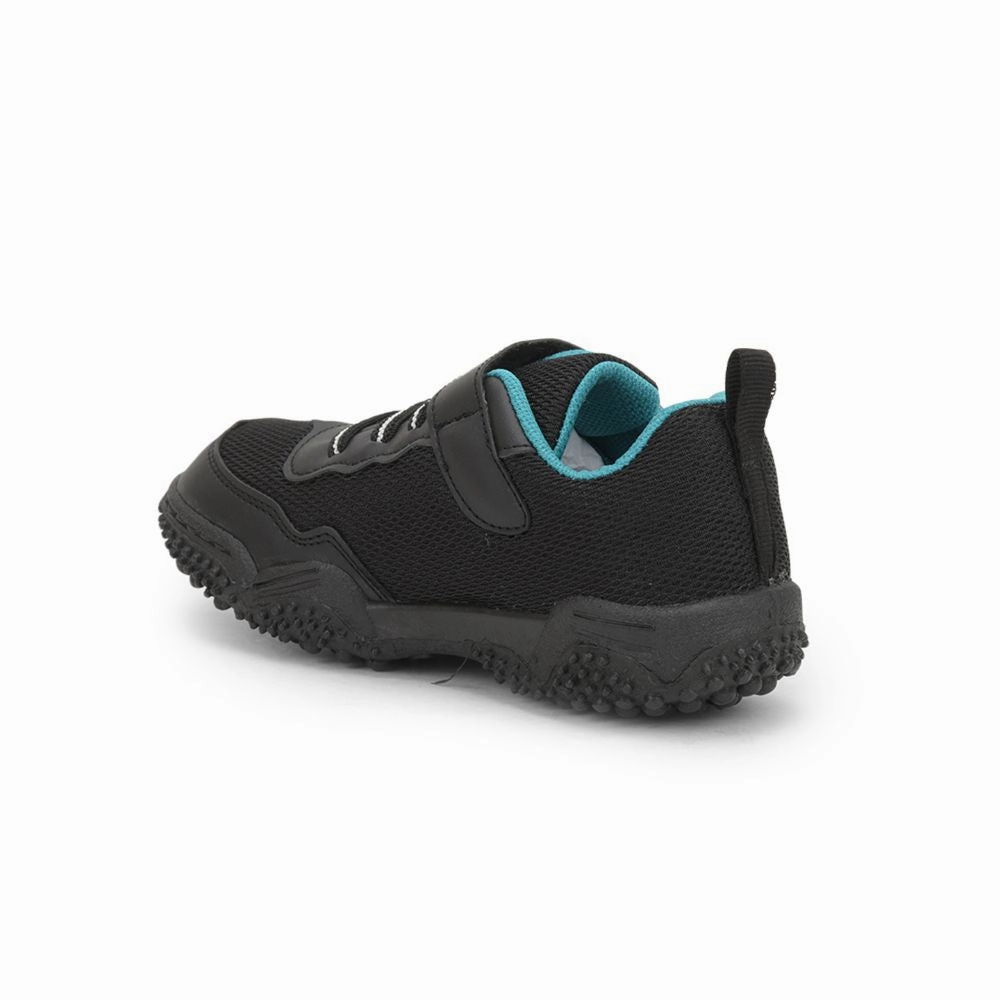 Lucy & Luke Black Sports Non Lacing Shoes For Kids QUICK-1 By Liberty Orthopedic Shoes For Walking