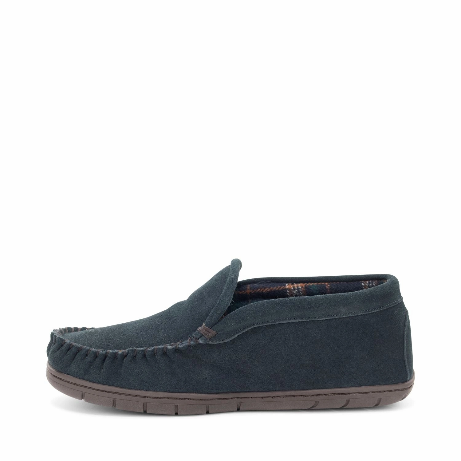 Slide Ez Staheekum Trapper Flannel Slipper Mens Navy 90349426B